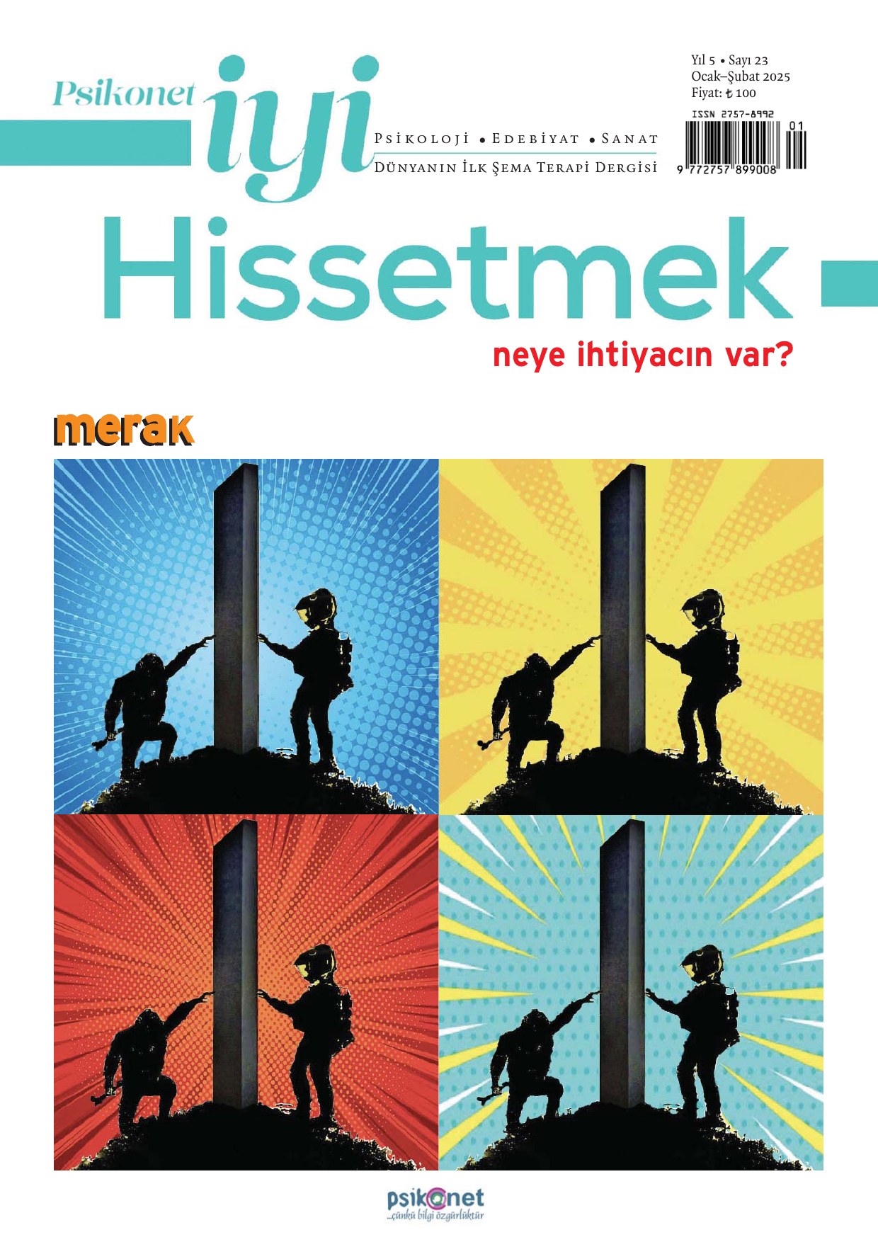 Psikonet İyi Hissetmek Dergisi / Ocak-Şubat / 23. Sayı - Merak