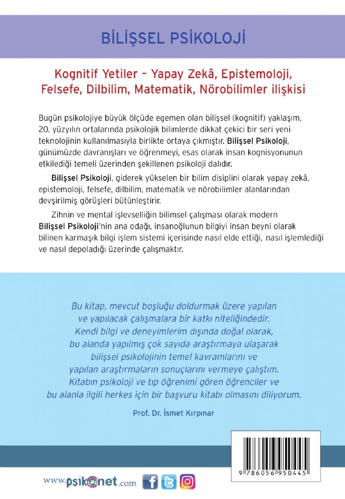 Bilişsel Psikoloji Kognitif Yetiler – Görsel 1