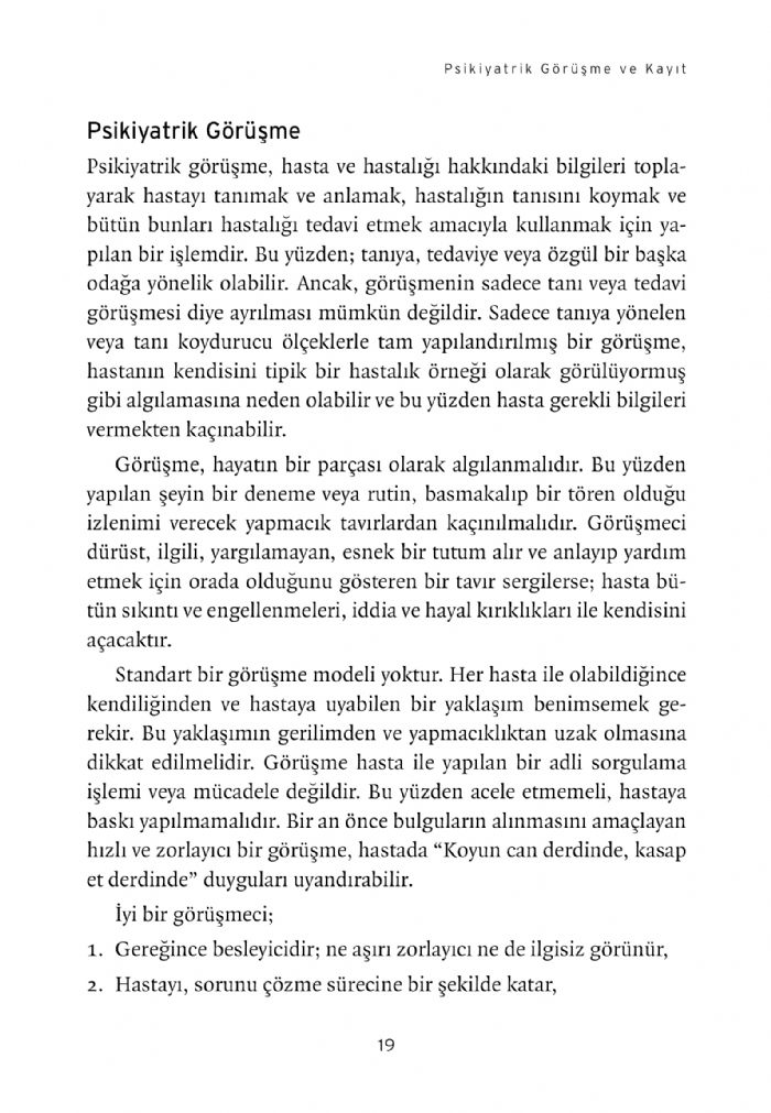 Genç Psikiyatristin El Kitabı Psikiyatrik Muayene ve Semiyoloji – Görsel 4