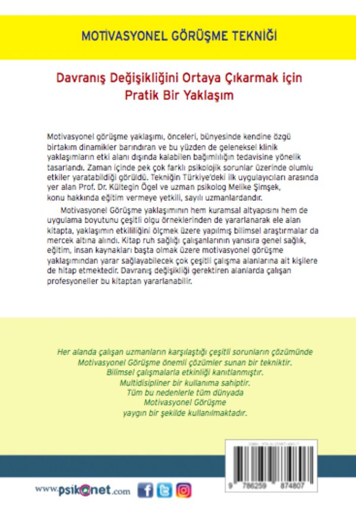 Motivasyonel Görüşme Tekniği - Davranış Değişikliğini Ortaya Çıkarmak İçin Pratik Bir Yaklaşım – Görsel 1
