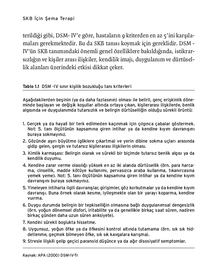 Sınır Kişilik Bozukluğu için Şema Terapi – Görsel 4