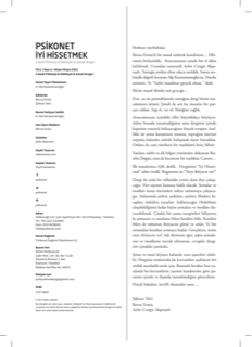 Psikonet İyi Hissetmek - Nisan/Mayıs 2021 - 1.SAYI – Künye / Editör Yazısı